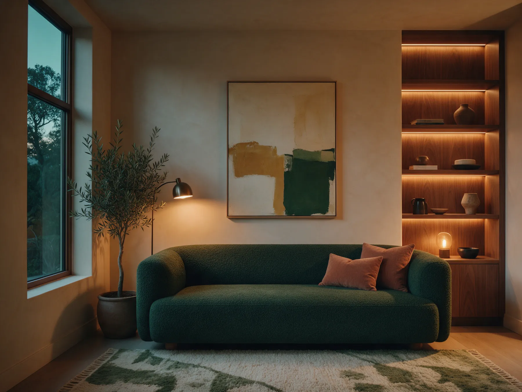 A warm, carefully prepared living space